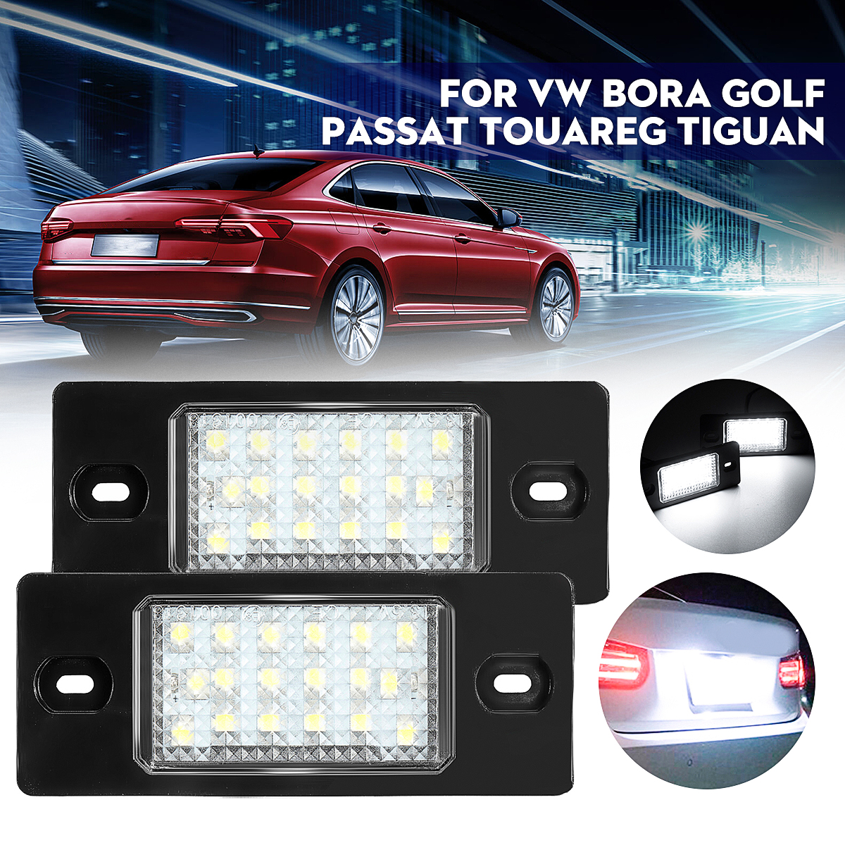 2Pcs-Car-License-Number-Plate-Lights-1J5943021D-For-VW-Bora-Golf-Passat-Touareg-Tiguan-1568853