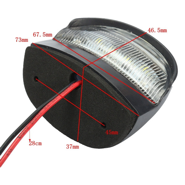 2W-10-30V-4LED-Trailer-License-Plate-Light-for-Truck-Lorry-Caravan-White-1102645