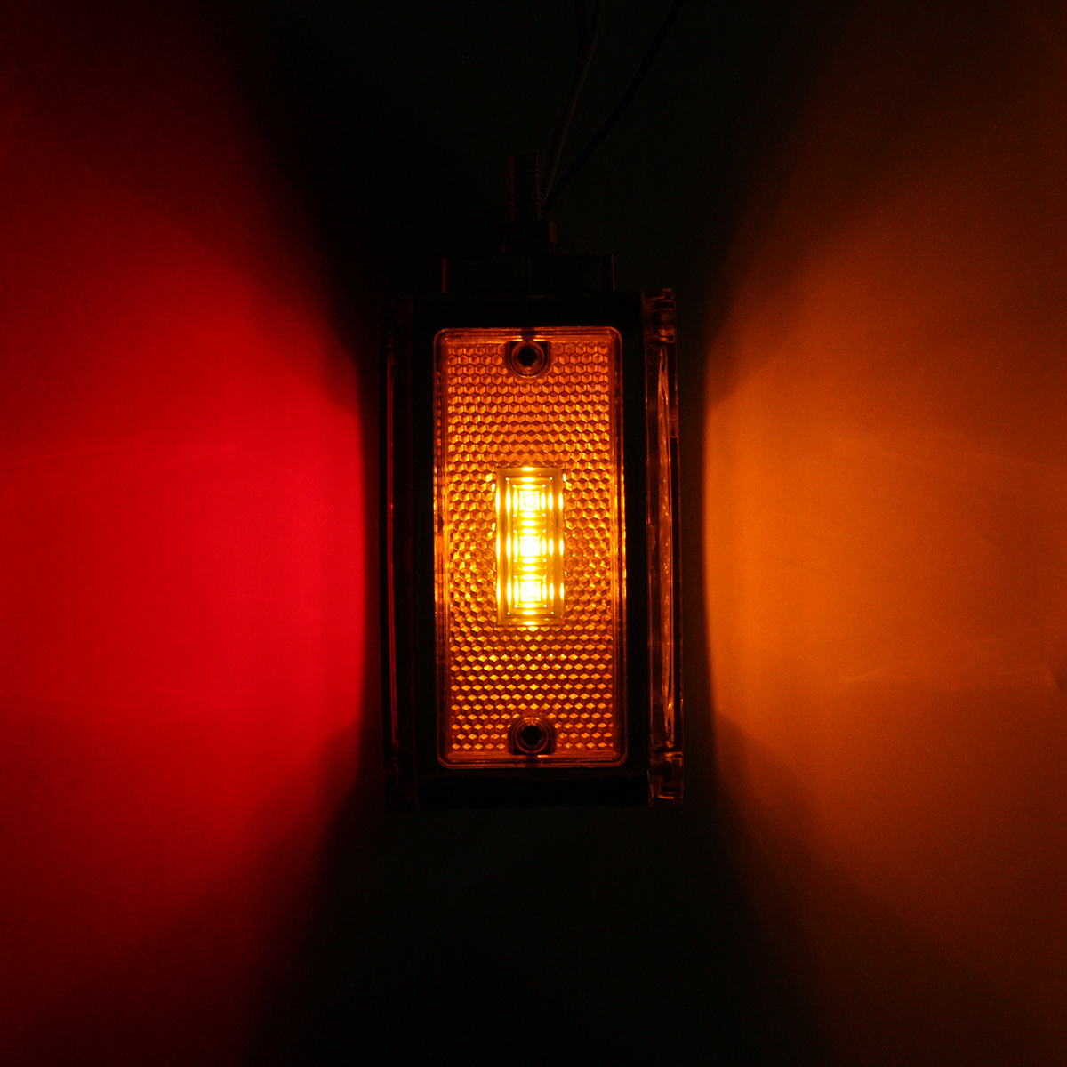 2pcs-Car-39-LED-Lights-12V-AmberRed-Double-Stud-Mount-Pedestal-Cab-Fender-Dual-Face-Stop-Turn-Tail-S-1541677