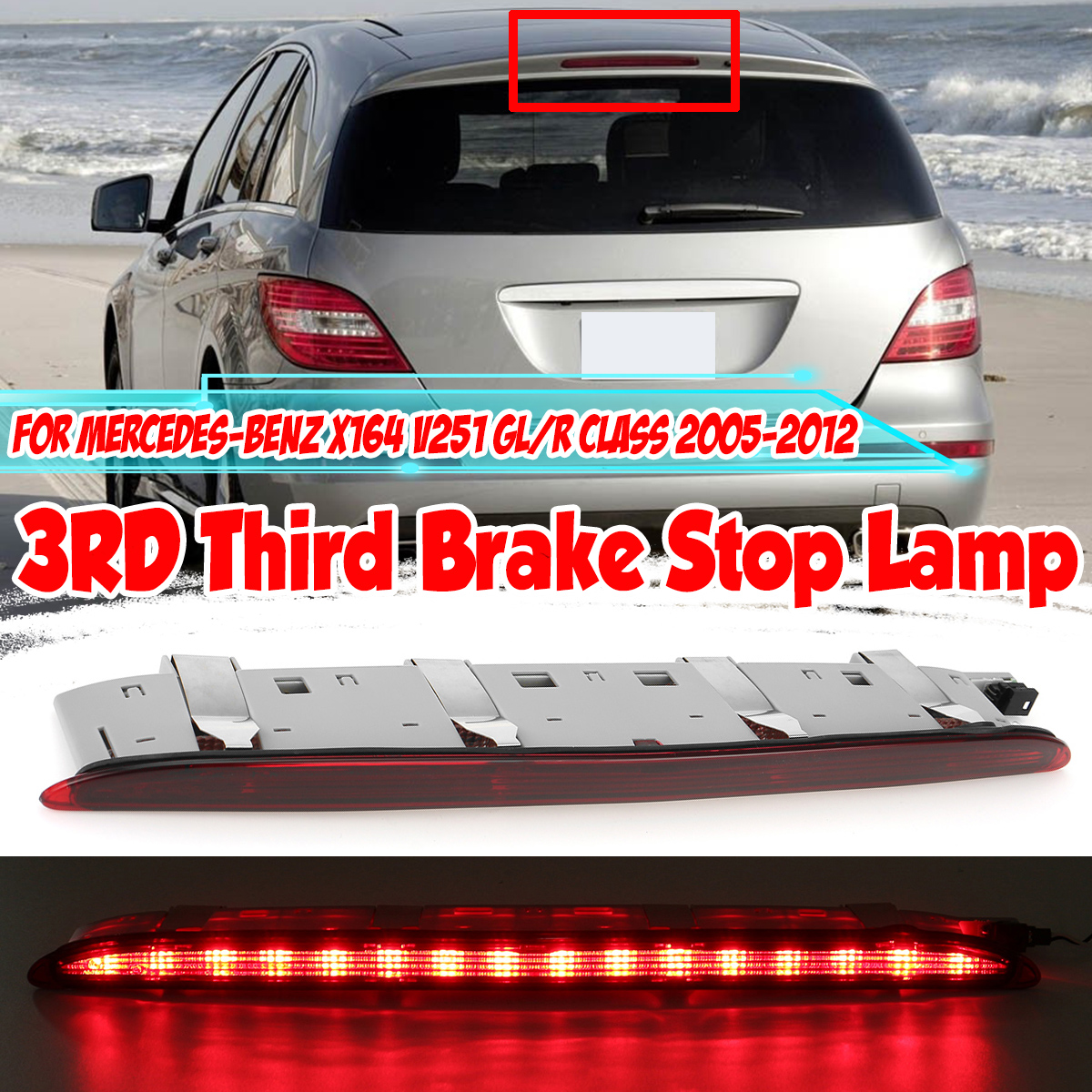 3RD-Third-Brake-Light-High-Mount-Stop-Lamp-For-Mercedes-GL320-GL550-GL350-GL450-GLR-Class-2007-2012--1746543
