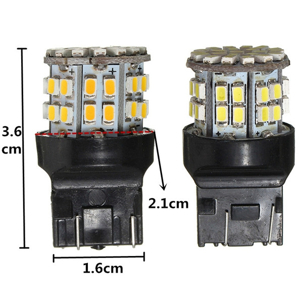 3W-T20-7443-1206-W215W-LED-Brake-Light-50SMD-Car-Stop-Parking-Lamp-Bulb-White-1099463