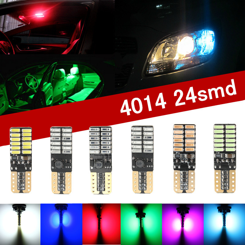 3W-W5W-501-T10-4014SMD-24-LED-Canbus-Error-Free-License-Side-Interior-Light-Bulb-1019704