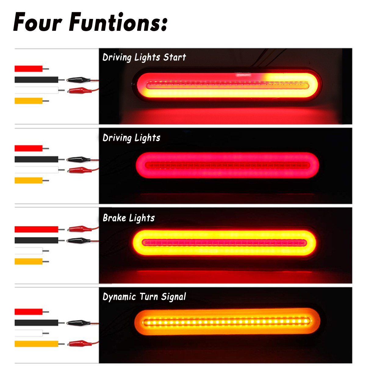 4-in-1-Halo-Ring-2835-SMD-LED-Tail-Lamps-Brake-Stop-Lights-Dynamic-Flowing-Turn-Signal-Lights-12V-30-1636472