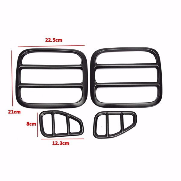 4pcs-Black-Iron-Taillight-Lamp-Cover-Trim-Frame-for-Jeep-Renegade-2015-2016-1112028