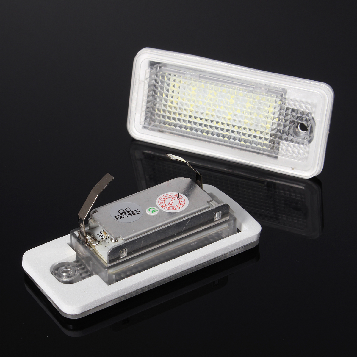 AMBOTHER-LED-License-Plate-Lights-White-2PCS-For-Audi-A3-A4-A5-A6-Q7-1561576