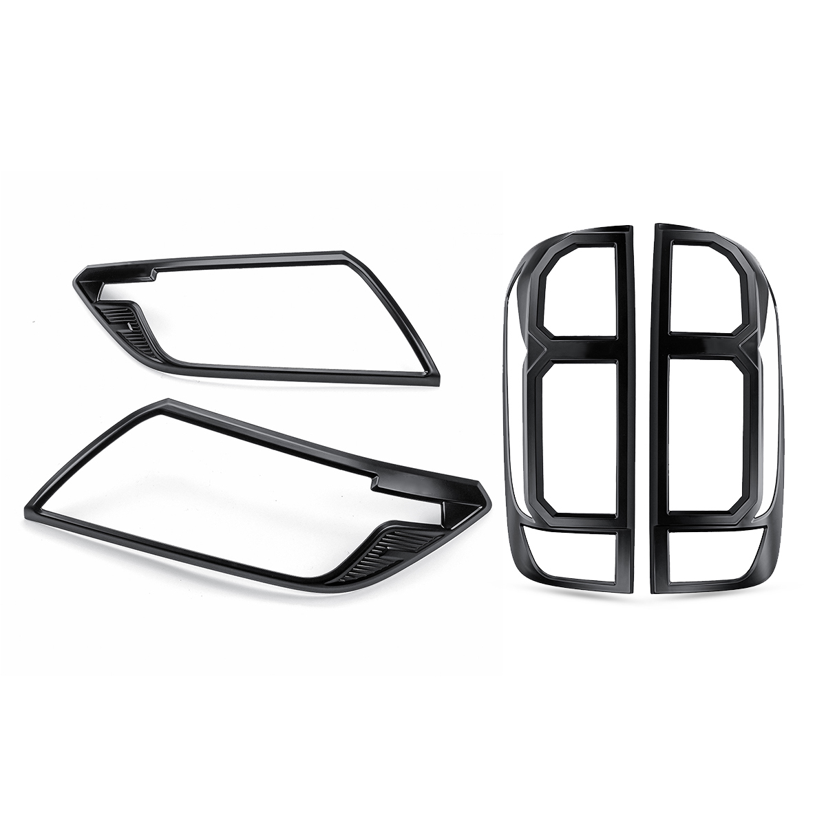 Car-Front-Rear-Light-Tail-Lamp-Cover-Black-For-Nissan-Navara-1552101