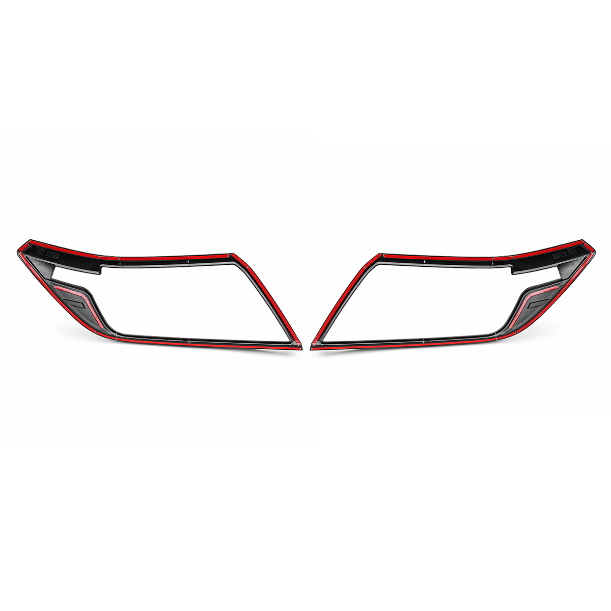Car-Front-Rear-Light-Tail-Lamp-Cover-Black-For-Nissan-Navara-1552101