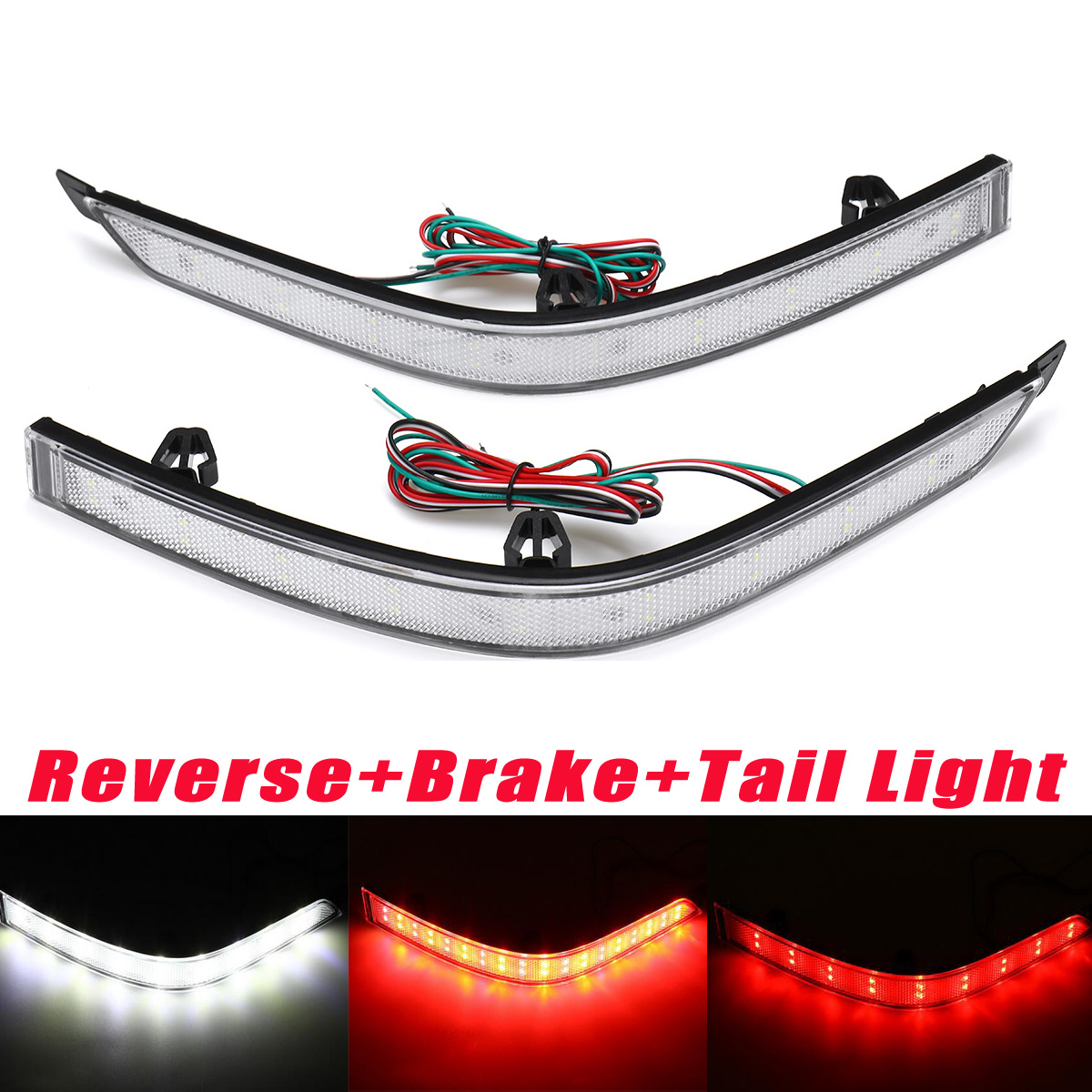 Car-LED-Rear-Bumper-Reflector-Lights-Tail-Brake-Lamps-For-VW-T6-Tranporter-Multivan-1602095
