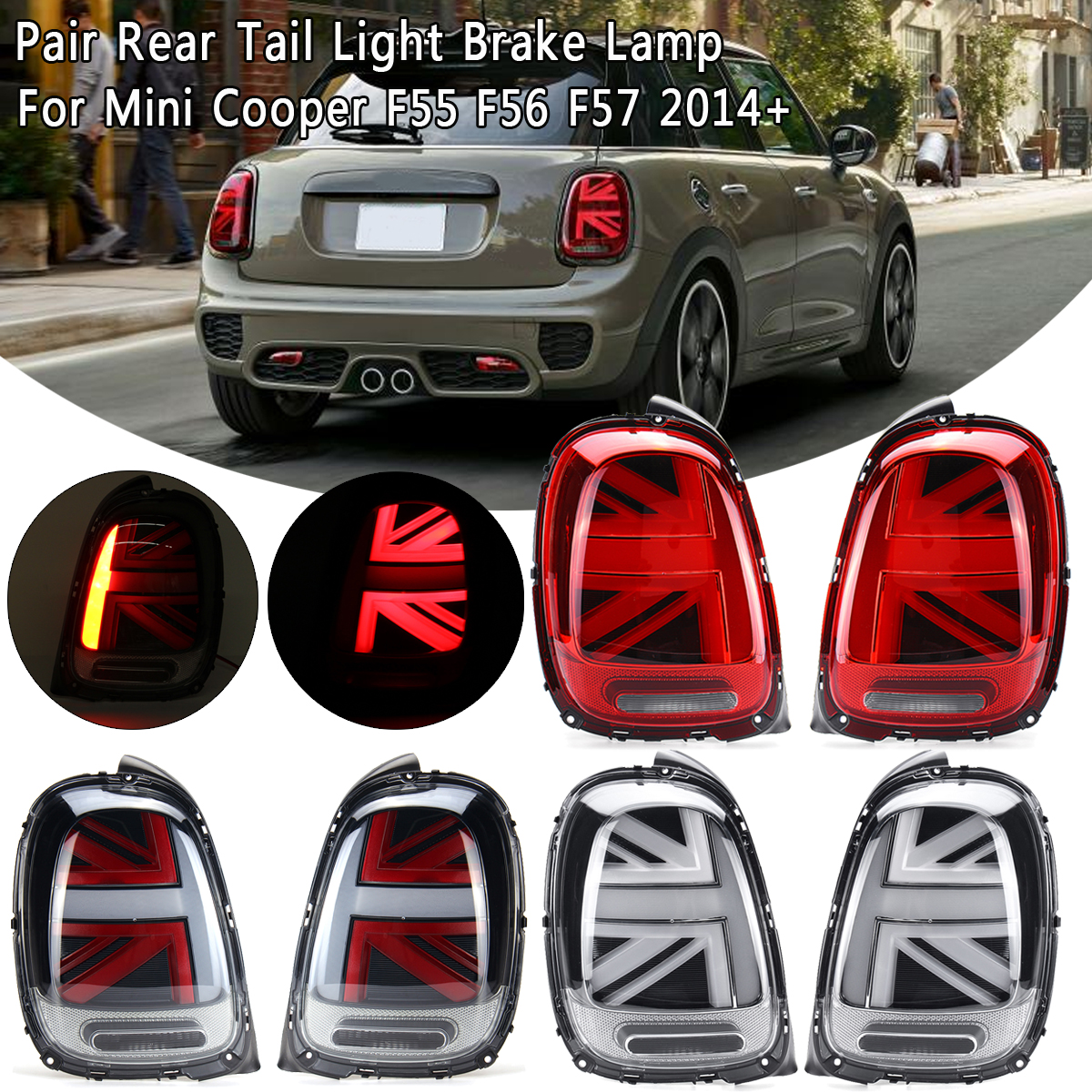Car-LED-Rear-Tail-Light-Brake-Lamps-Pair-For-Mini-Cooper-F55-F56-F57-2014-up-1555201