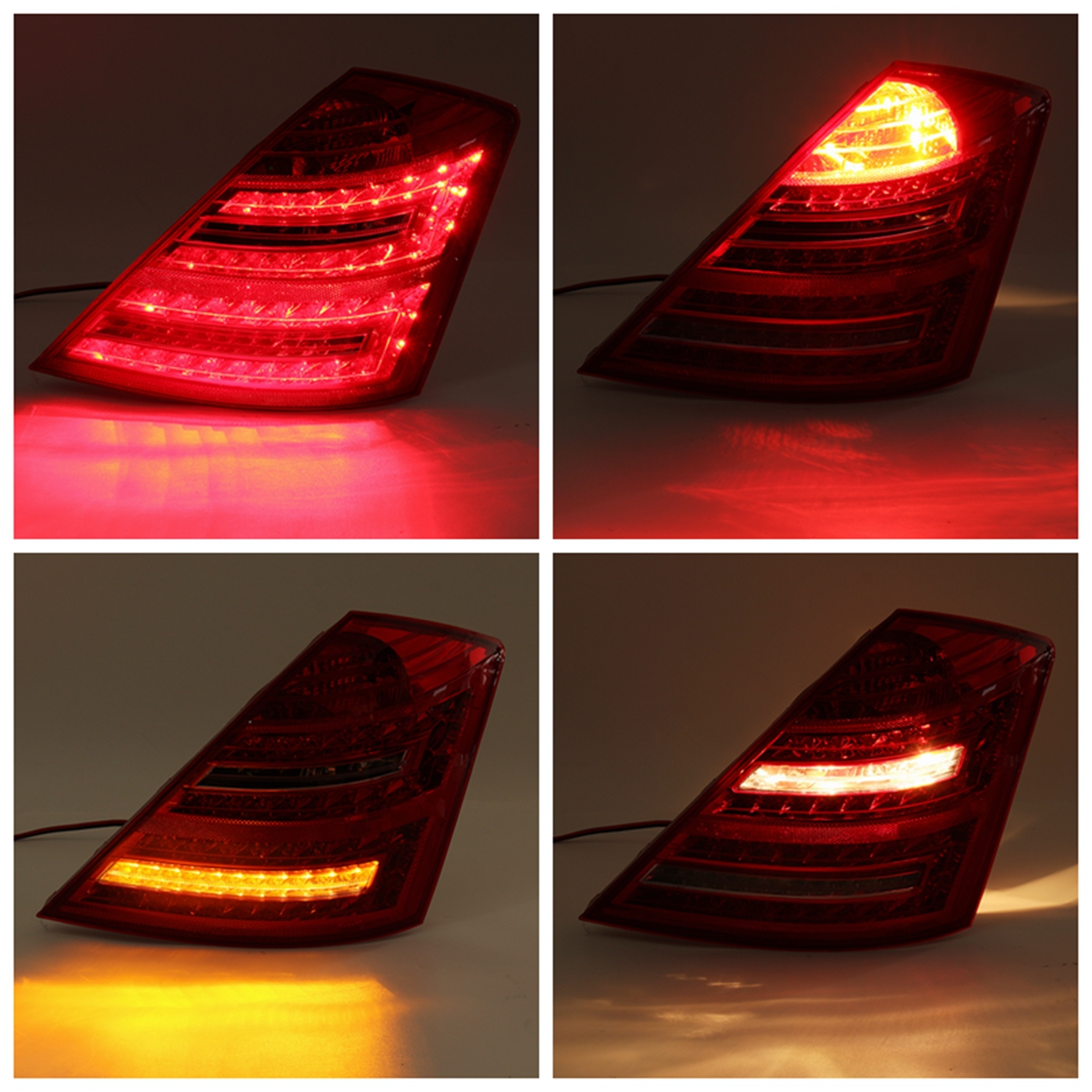 Car-LED-Tail-Light-Assembly-Brake-Lamp-with-Bulb-Red-Pair-for-Mercedes-Benz-W221-S-Class-2006-2008-1460701