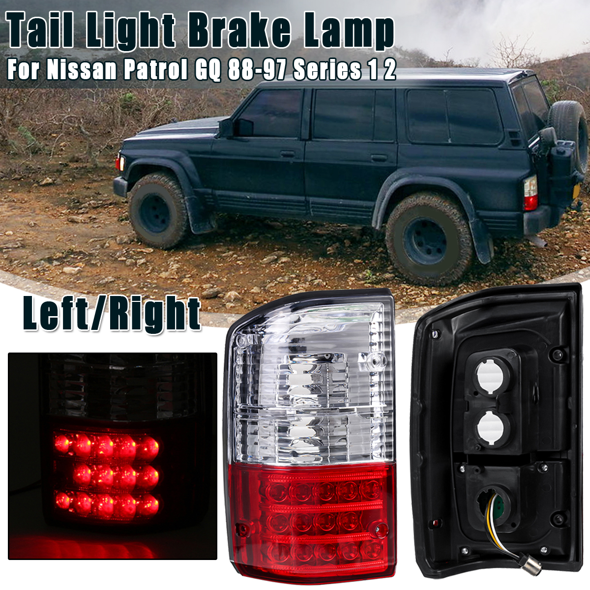 Car-LeftRight-Rear-Tail-Turn-Signal-Light-Brake-Lamp-For-Nissan-Patrol-GQ-1988-1997-Series-1-2-1597099