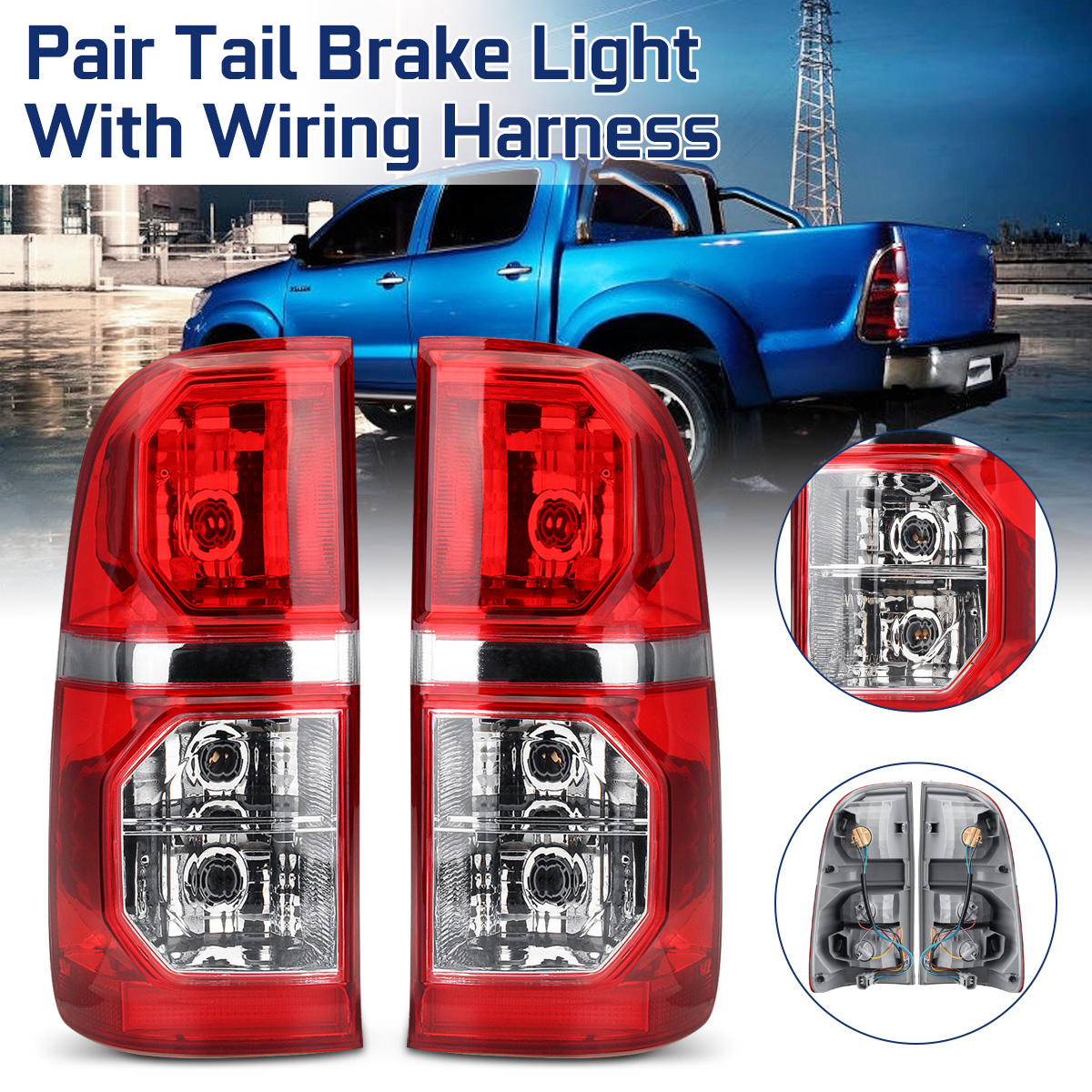 Car-LeftRight-Side-Tail-Light-Brake-Lamp-Red-with-Harness-For-Toyota-Hilux-2005-2015-1577506