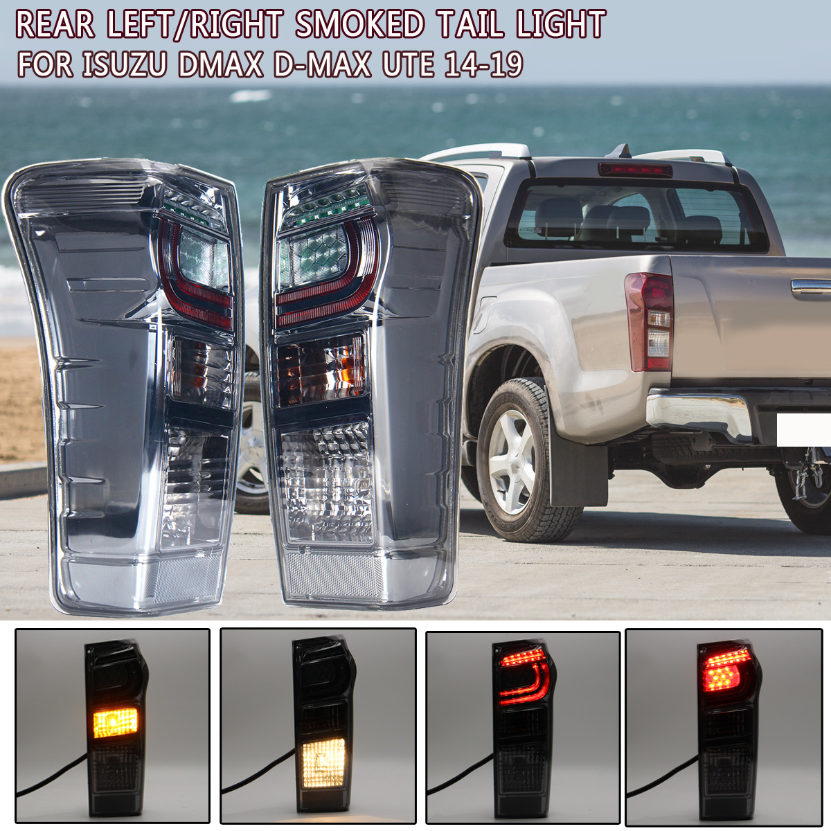 Car-Rear-LeftRight-Smoked-Tail-Light-Brake-Lamp-LED-For-Isuzu-DMax-D-Max-Ute-14-19-1537368