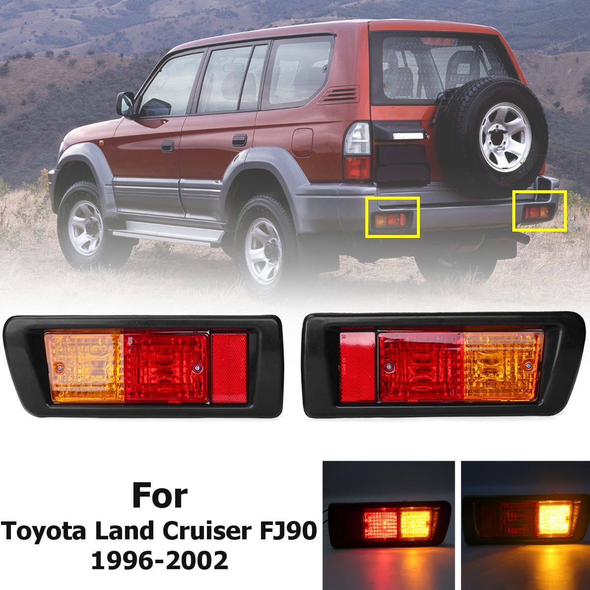 Car-Rear-LeftRight-Tail-Brake-Light-with-Bulb-for-Toyota-Land-Cruiser-FJ90-1996-2002-1419517