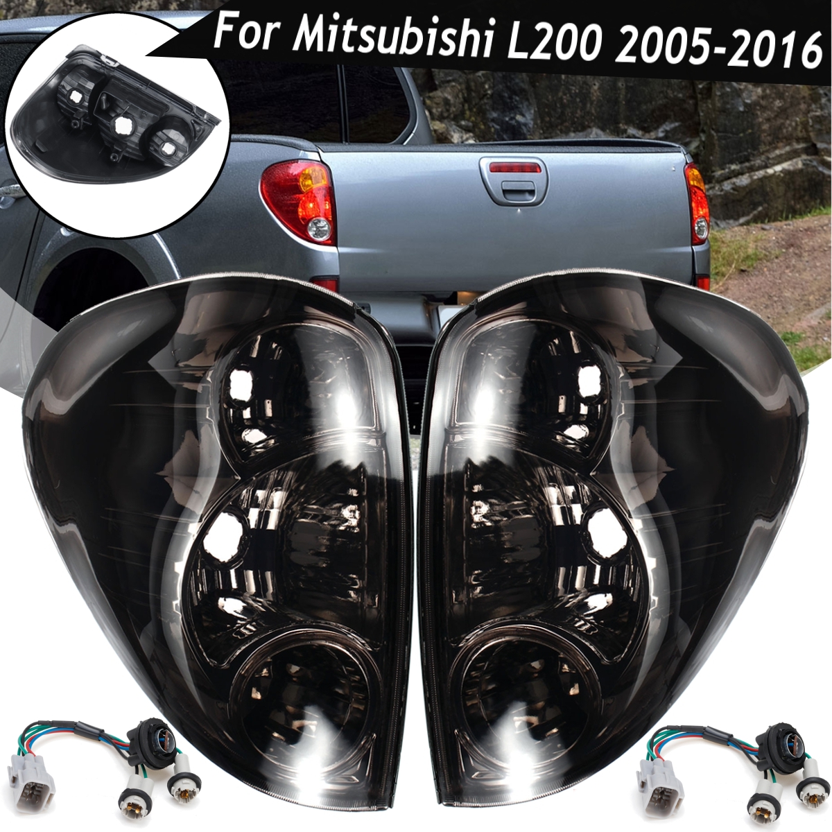 Car-Rear-LeftRight-Tail-Brake-Light-with-Wiring-Smoke-Black-For-Mitsubishi-L200-2005-2016-1613616
