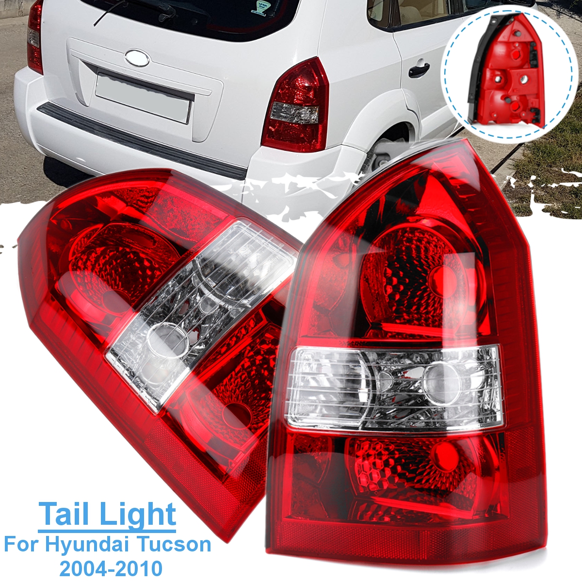 Car-Rear-LeftRight-Tail-Light-Assembly-Brake-Lamp-Cover-For-Hyundai-Tucson-SUV-JM-20042010-1530051