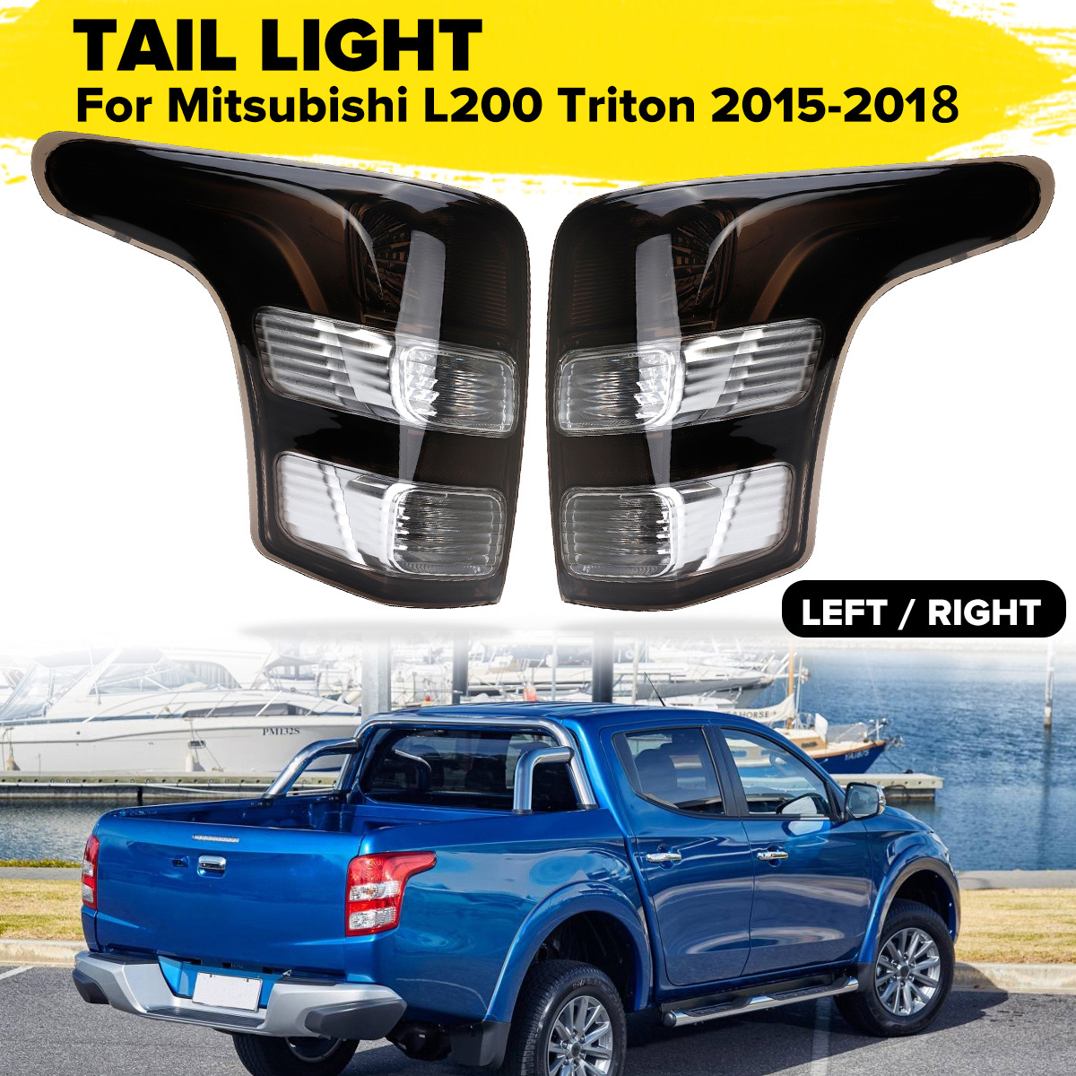 Car-Rear-LeftRight-Tail-Light-Turn-Brake-Lamp-Black-For-Mitsubishi-Triton-L200-2015-2018-1624644