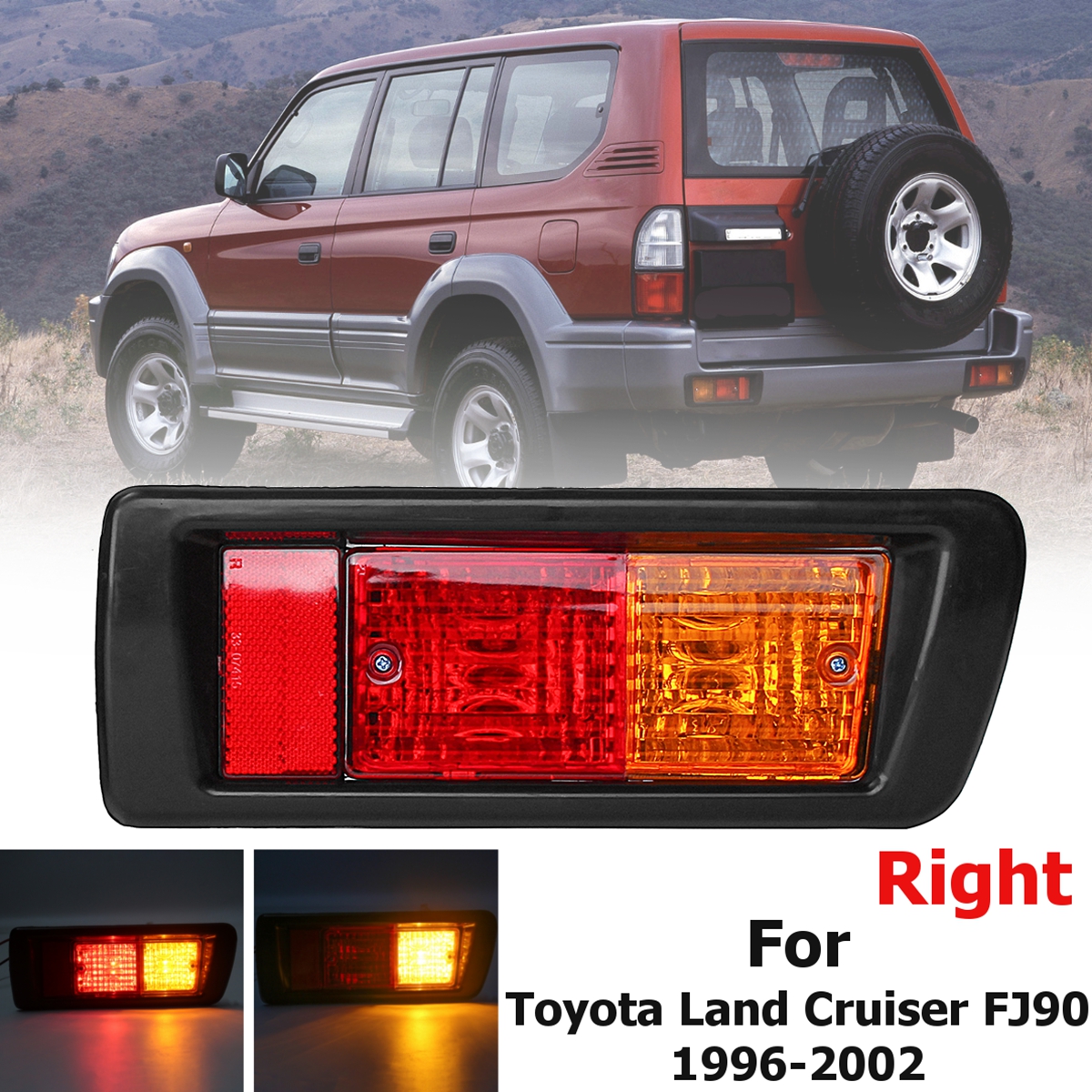 Car-Rear-Right-Tail-Brake-Light-with-Bulb-for-Toyota-Land-Cruiser-FJ90-1996-2002-1385069