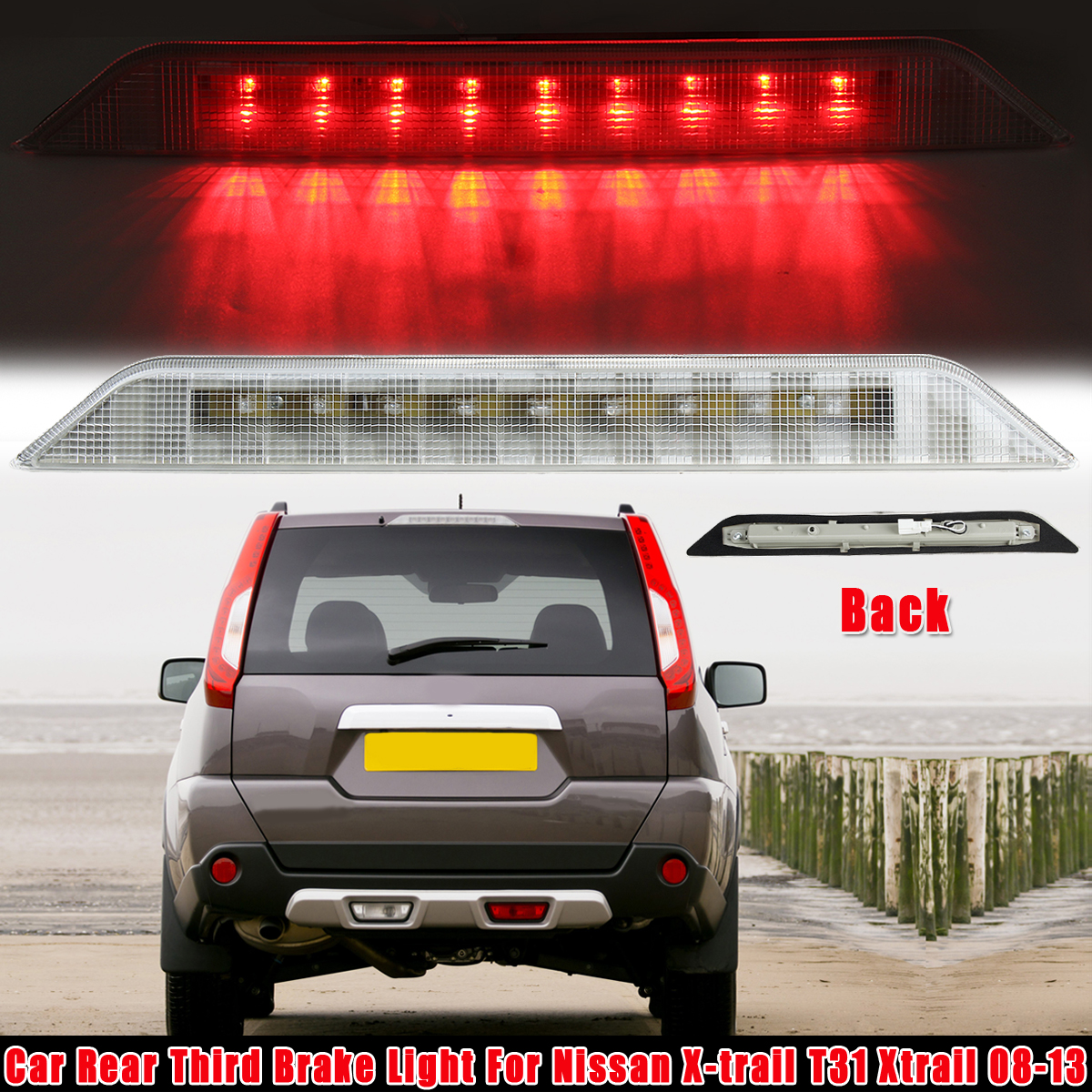 Car-Rear-Third-Brake-Light-High-Positioned-Mount-Stop-For-Nissan-X-trail-T31-2008-2013-1725988