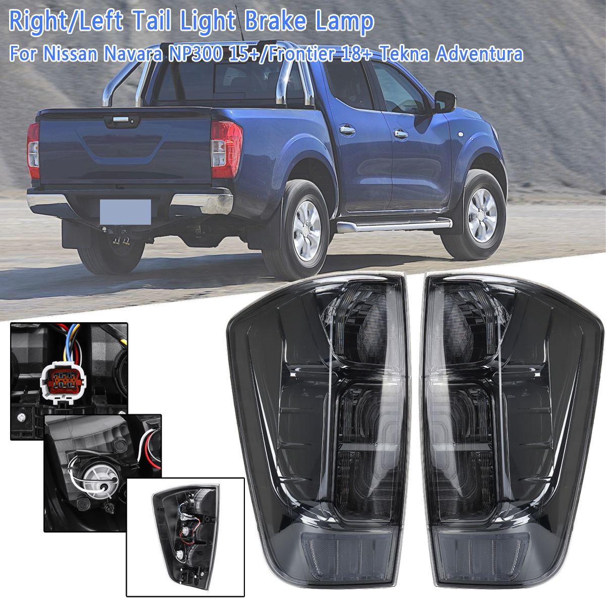 Car-Tail-Light-Brake-Lamp-For-Nissan-Navara-NP300-15Frontier-18-Tekna-Adventura-1537365