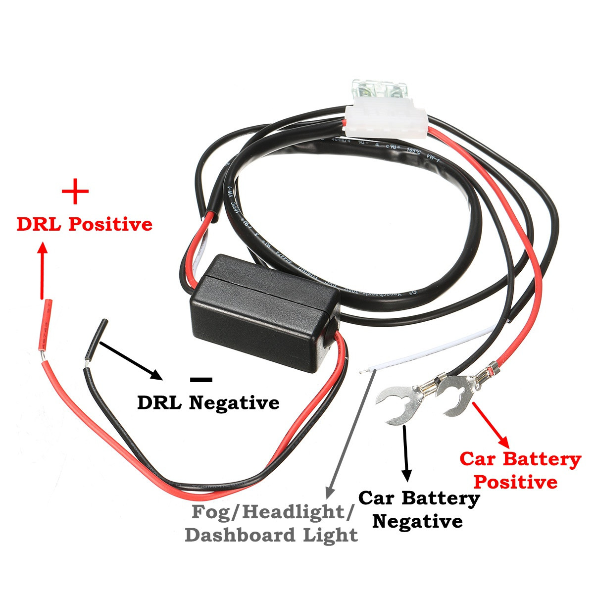 DRL-Controller-Car-LED-Daytime-Running-Light-Relay-Harness-Dimmer-OnOff-12V-934191