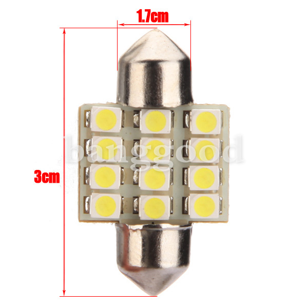 Dome-12-SMD-LED-Bulb-Light-Interior-Festoon-Lamp-31mm-929112