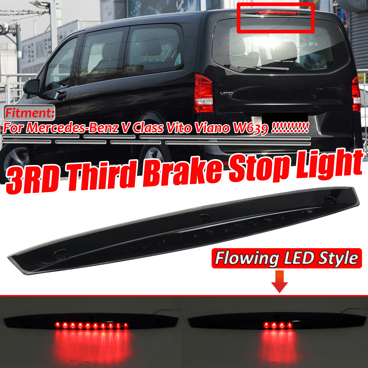 Dynamic-Flowing-LED-Rear-High-Level-Stop-Light-3RD-Third-Brake-Lamp-Smoke-Lens-A6398200056-For-Merce-1624070