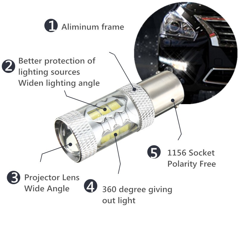 HID-White-1156-BA15S-High-Power-RV-Camper-Trailer-LED-Light-1141-12V-1020473