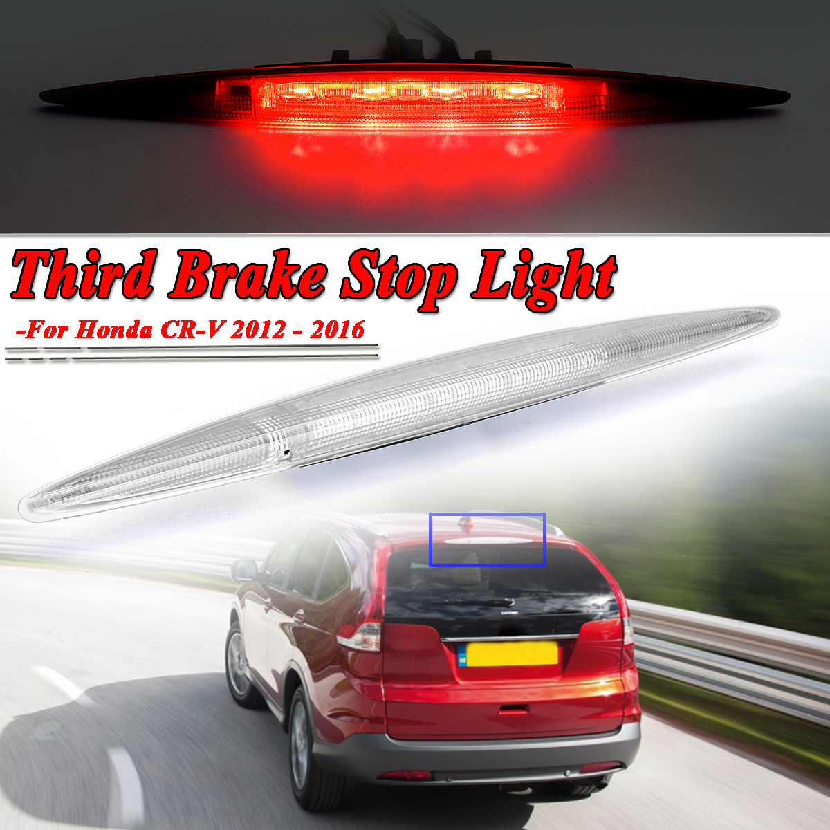 High-Mount-3rd-Brake-Stop-Tail-Light-Lamp-WHITE-For-Honda-CR-V-CRV-2012-2016-1389251