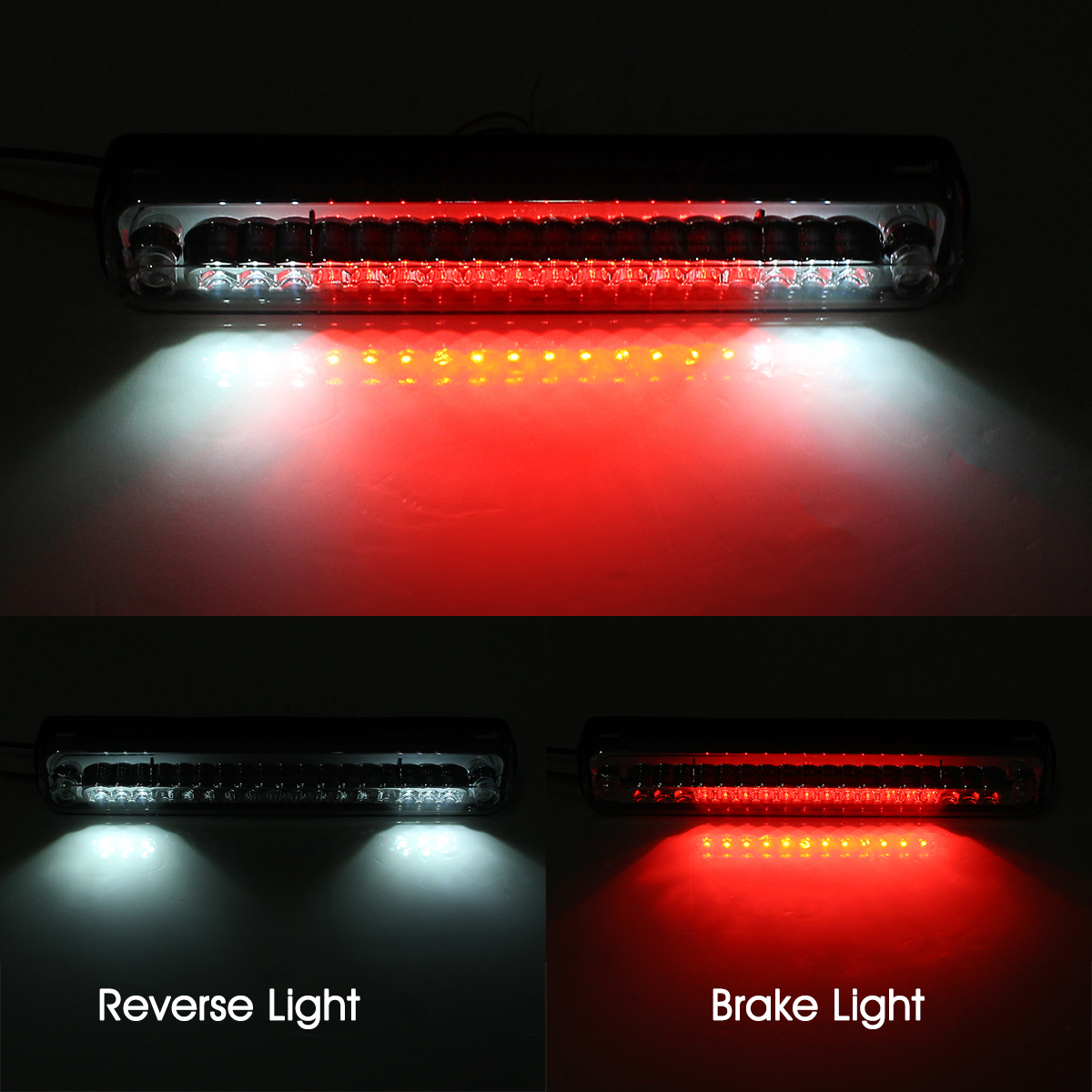 LED-High-Mount-Stop-Lamp-Third-3rd-Brake-Light-Clear-Shell-for-Chevy-GMC-CK-1500-2500-3500-1988-1998-1463787