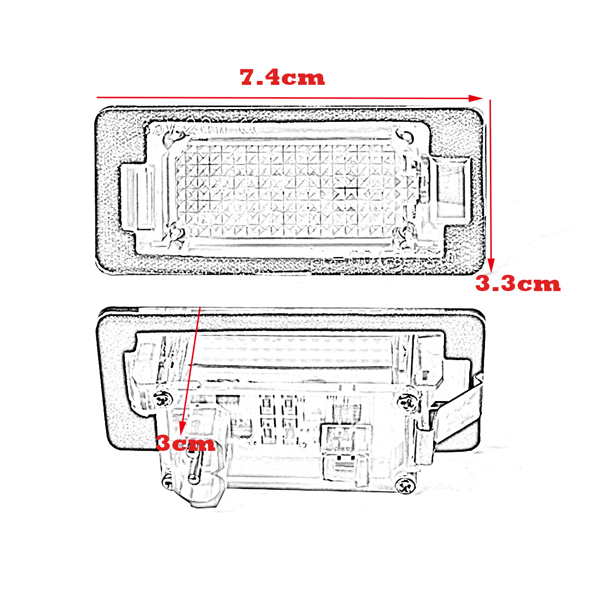 LED-License-Number-Plate-Lights-Lamps-Bulbs-CANBUS-Error-Free-Pair-for-BMW-E39-E60-E82-E70-E90-E92-X-1463453