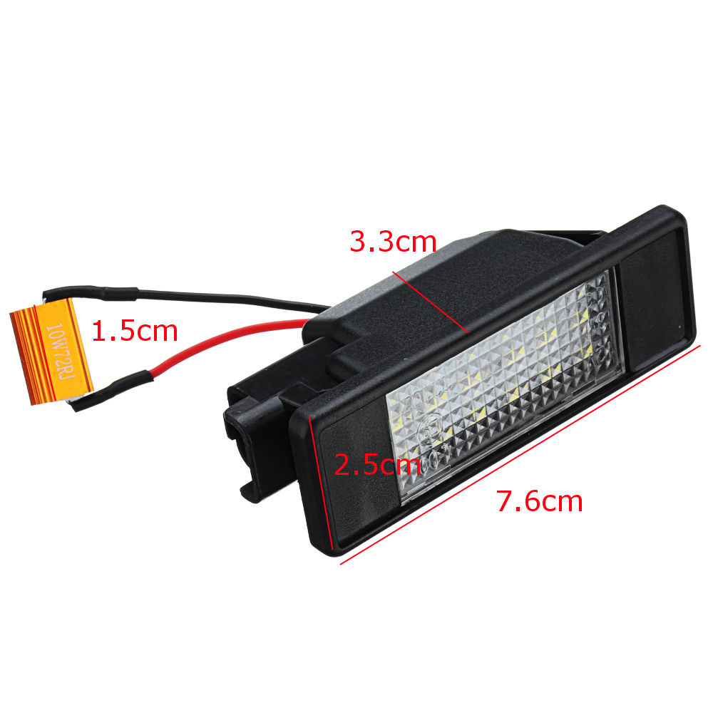 LED-License-Number-Plate-Lights-White-Pair-for-Mercedes-Sprinter-Vito-Viano-W906-W639-1471448