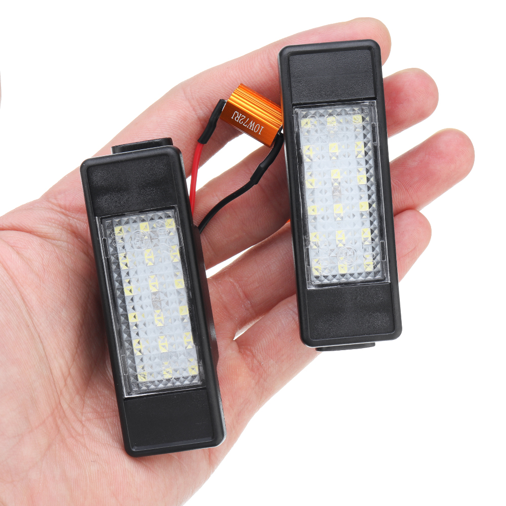 LED-License-Number-Plate-Lights-White-Pair-for-Mercedes-Sprinter-Vito-Viano-W906-W639-1471448