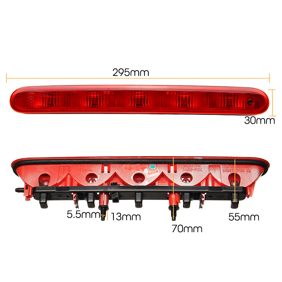 LED-Rear-Auxiliary-Third-Brake-Light-High-Mount-Stop-Lamp-For-Peugeot-206-6350K5-1710931