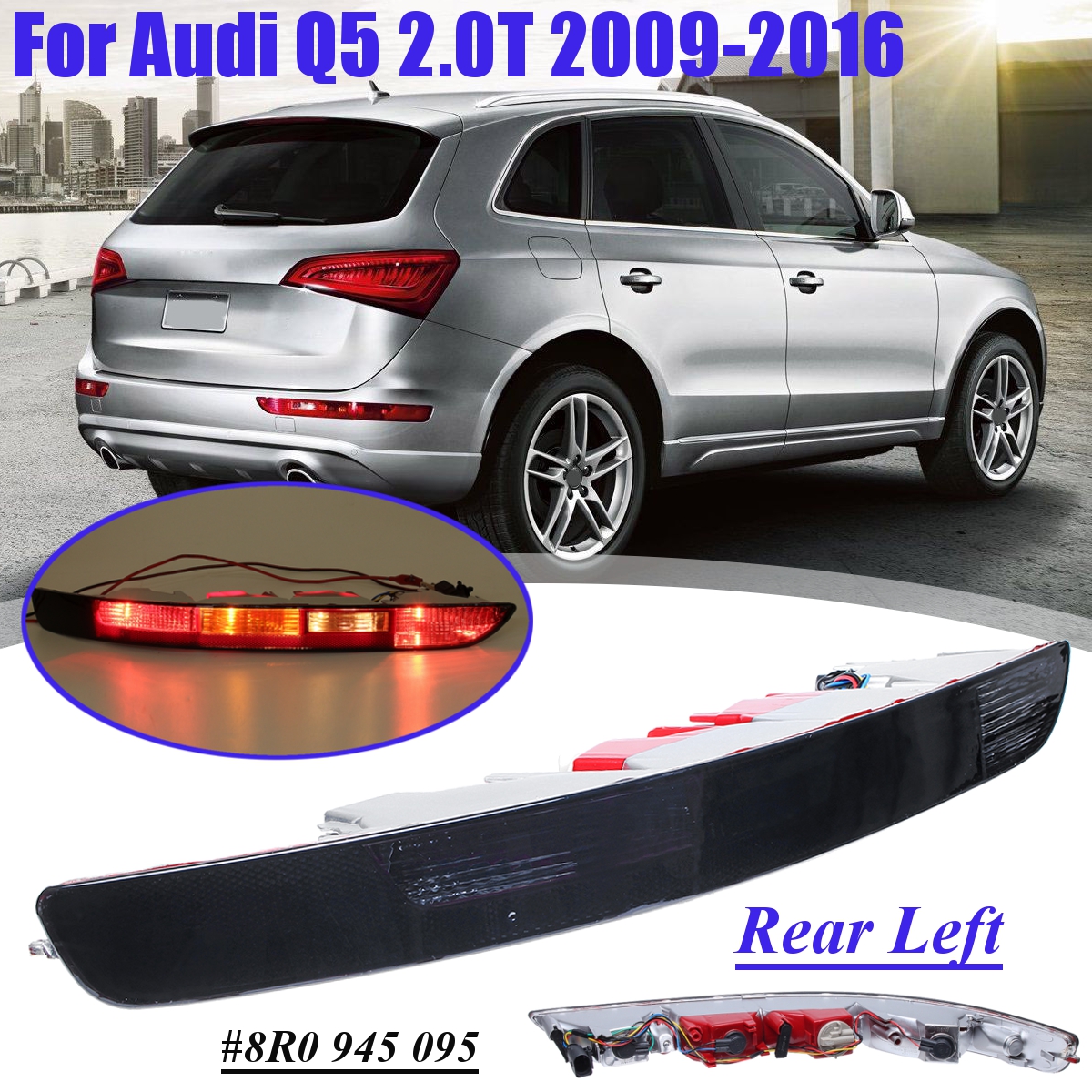 Left-Side-Car-Rear-Bumper-Tail-Light-Taillight-Brake-Lamp-Cover-Smoke-Black-For-Audi-Q5-20T-2009-201-1641737