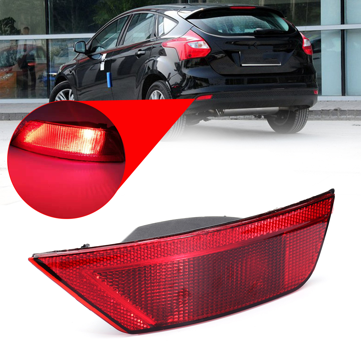 LeftRight-Rear-Bumper-Brake-Fog-Lights-Tail-Reverse-Lamp-for-Ford-Kuga-Focus-W-Bulbs-1372818
