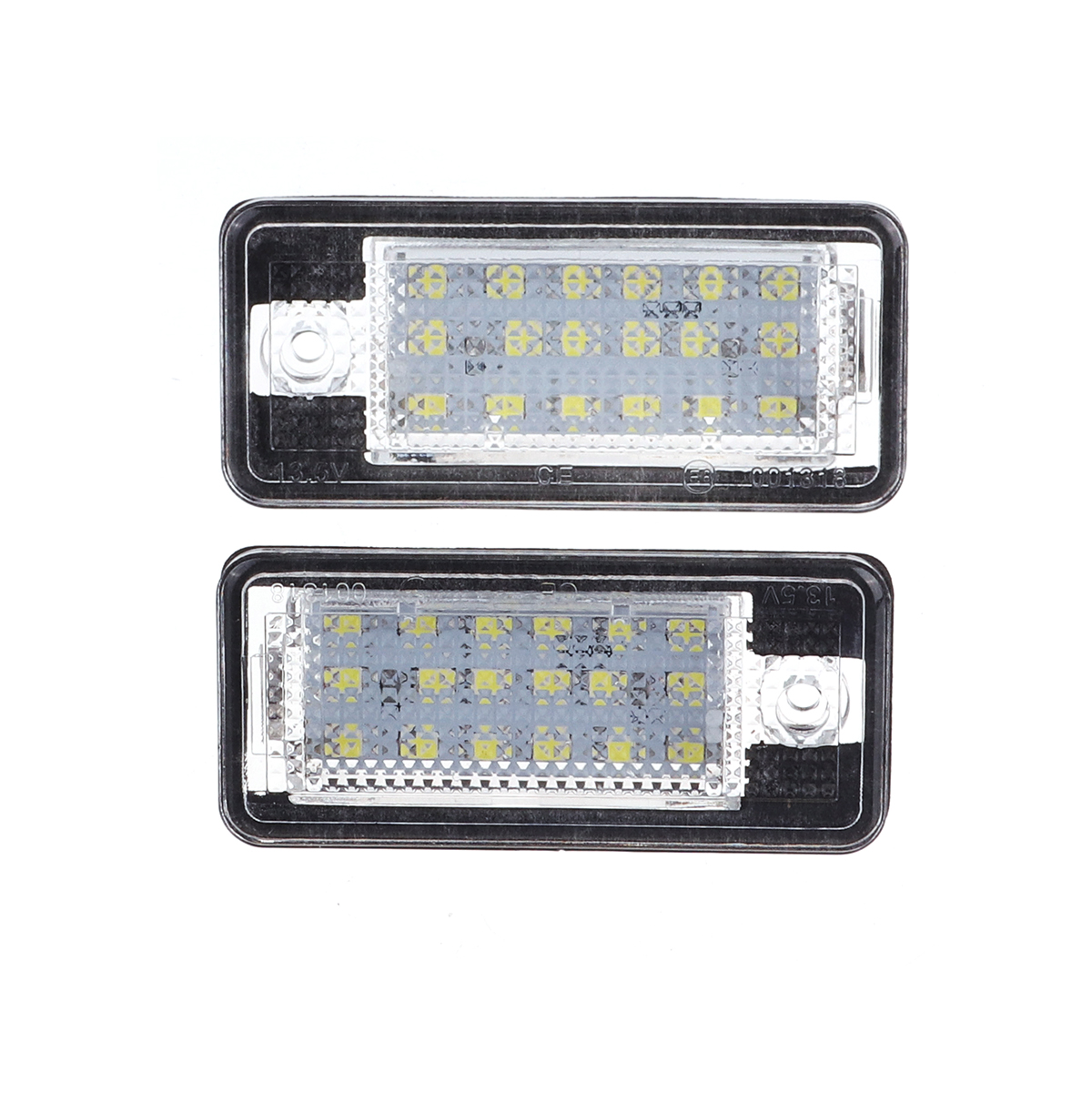 Pair-12V-LED-License-Number-Plate-Lights-Lamp-For-Audi-A4-A6-S3-Q7-RS4-RS6-1664459