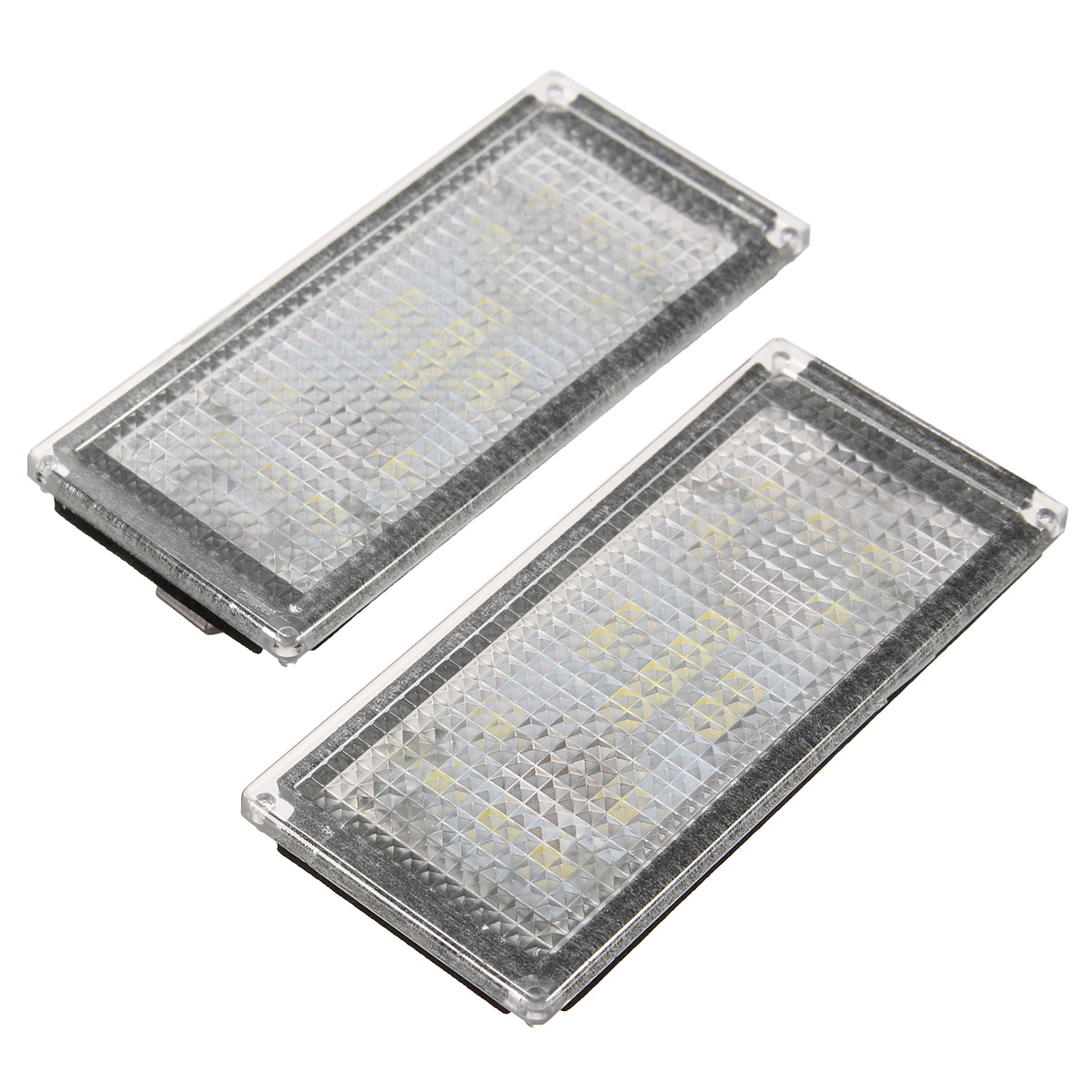 Pair-18-LED-Number-License-Plate-Light-Lamp-For-BMW-E66-7000K-White-Replacement-1027955