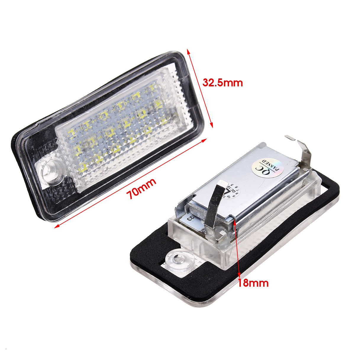Pair-18LED-License-Number-Plate-Lights-CANBUS-Error-Free-For-Audi-A3-S3-A4-A6-S6-A5-RS4-1645681