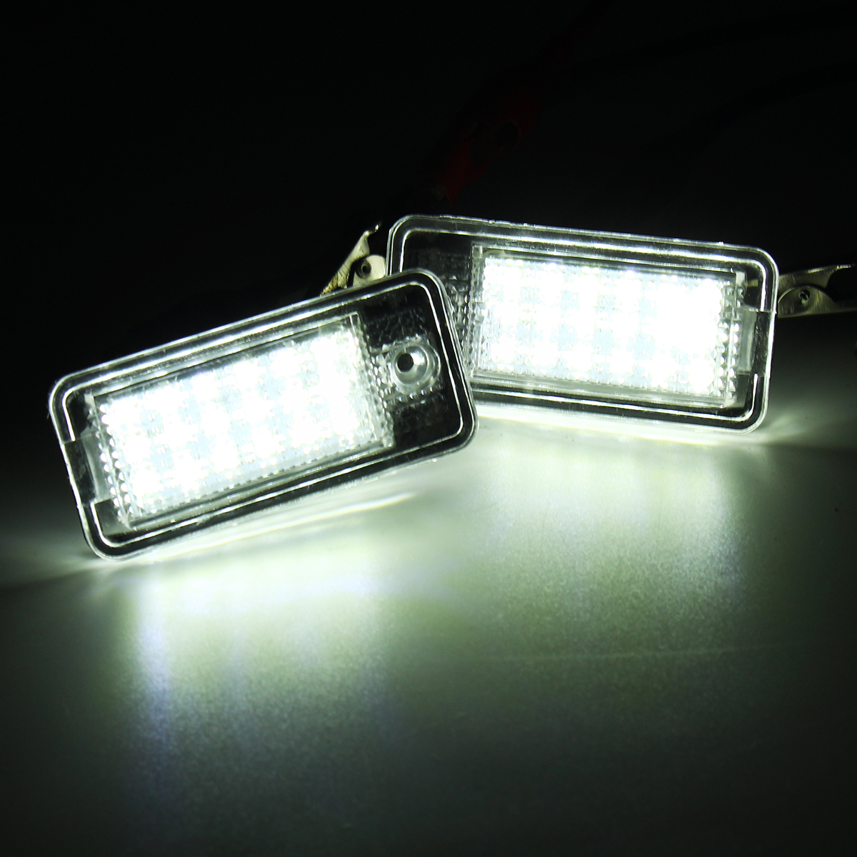 Pair-18LED-License-Number-Plate-Lights-CANBUS-Error-Free-For-Audi-A3-S3-A4-A6-S6-A5-RS4-1645681