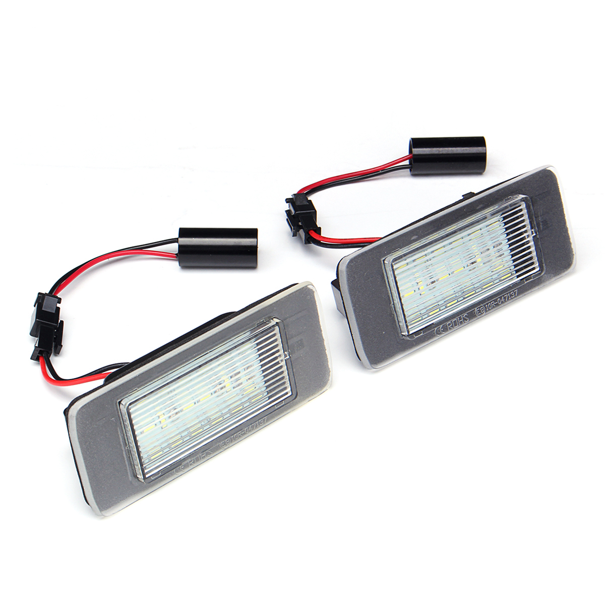 Pair-3W-Car-LED-License-Plate-Lights-for-Opel-Astra-Zafira-Vectra-CANBUS-Error-Free-White-1360488