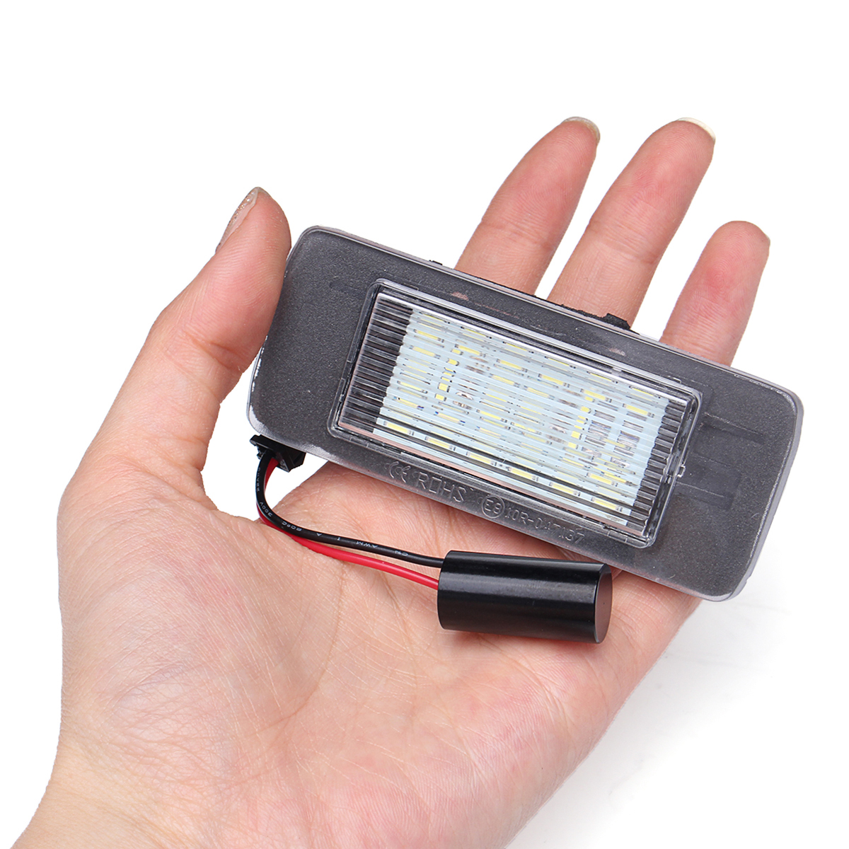 Pair-3W-Car-LED-License-Plate-Lights-for-Opel-Astra-Zafira-Vectra-CANBUS-Error-Free-White-1360488