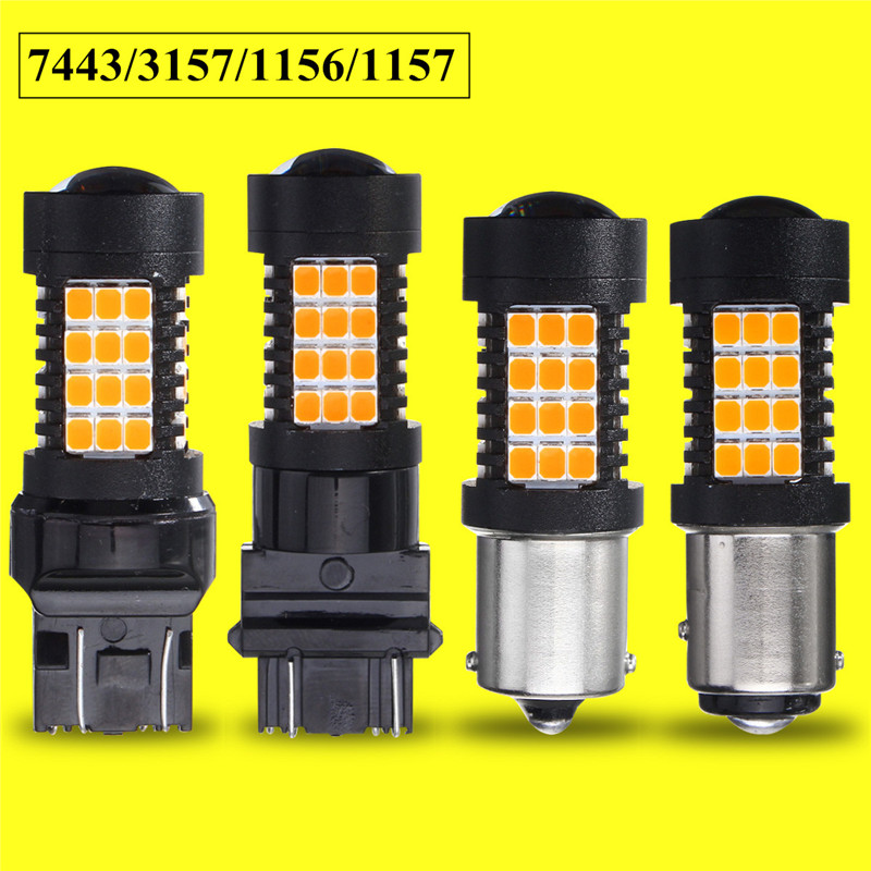 Pair-447LM-44W-Amber-LED-Car-Reversing-Backup-lights-Turn-Bulb-Lamp-3157-7443-1156-1157-2835-1342530