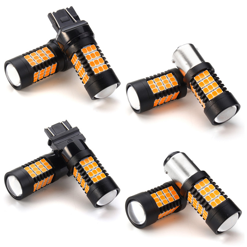 Pair-447LM-44W-Amber-LED-Car-Reversing-Backup-lights-Turn-Bulb-Lamp-3157-7443-1156-1157-2835-1342530
