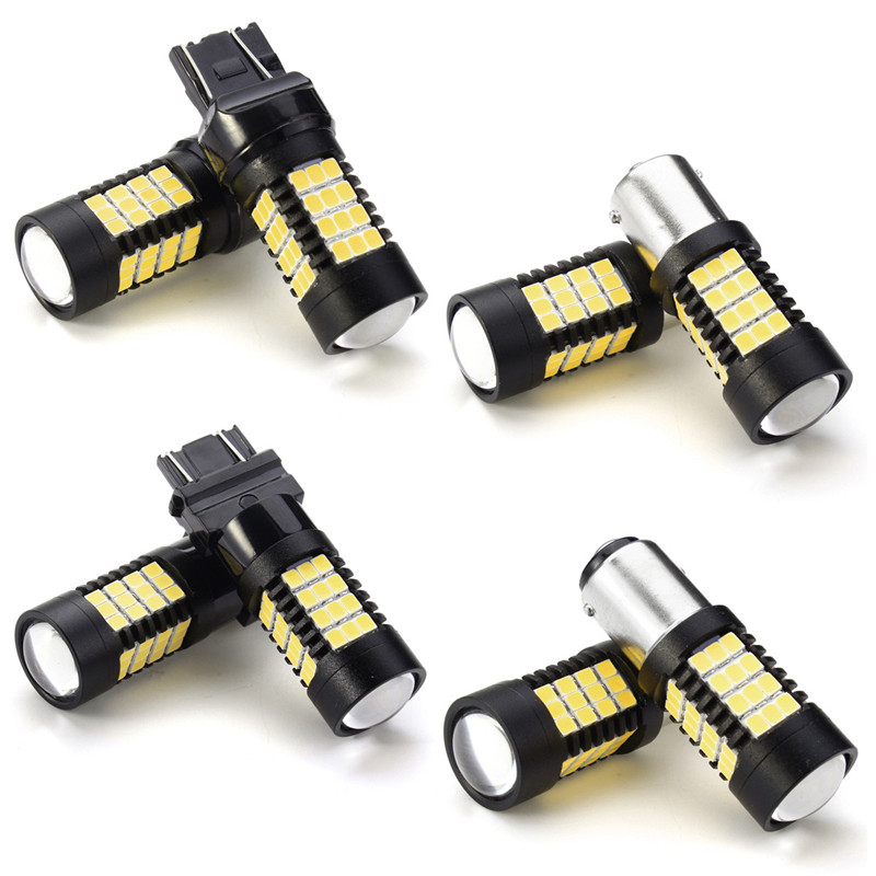 Pair-447LM-44W-White-LED-Car-Brake-Backup-lights-Turn-Bulb-Lamp-3157-7443-1156-1157-2835-1342646