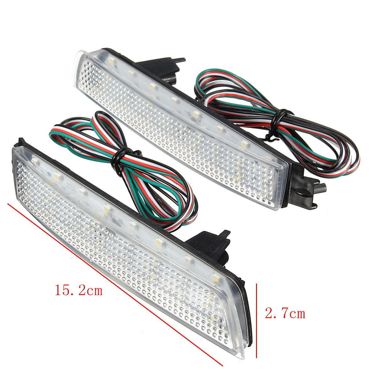Pair-LED-Brake-Tail-Light-Rear-Bumper-Reflector-Lamp-For-Nissan-Juke-Murano-Infiniti-FX35-FX37-1089415
