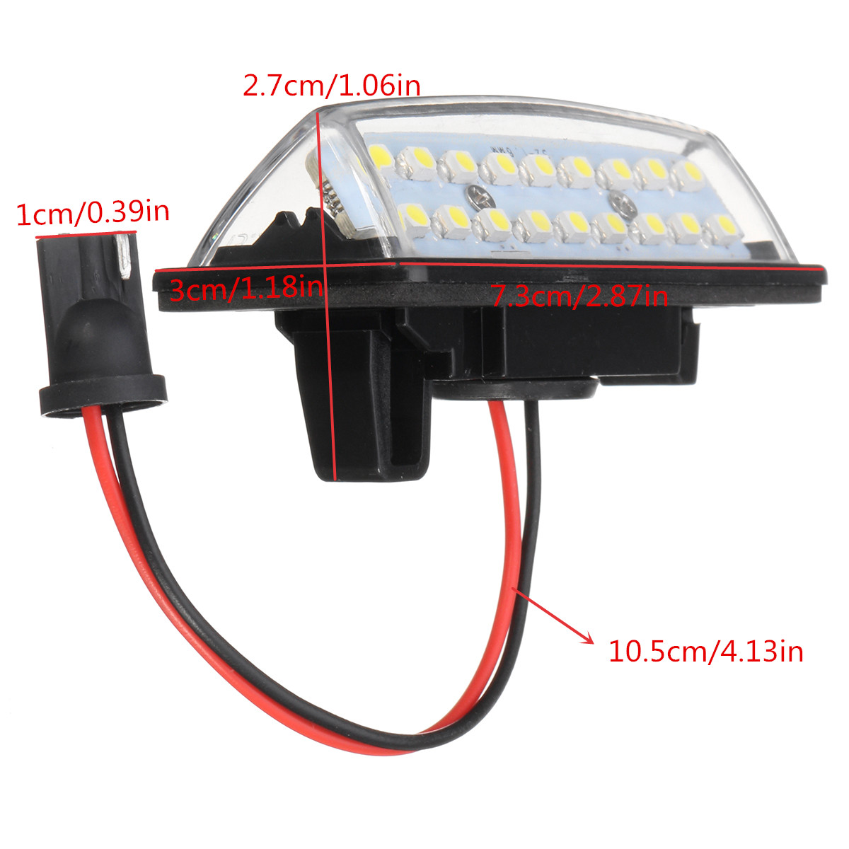 Pair-LED-Car-License-Plate-Lights-12V-White-for-Nissan-J31-Maxima-J32-Cefiro-Murano-1364391