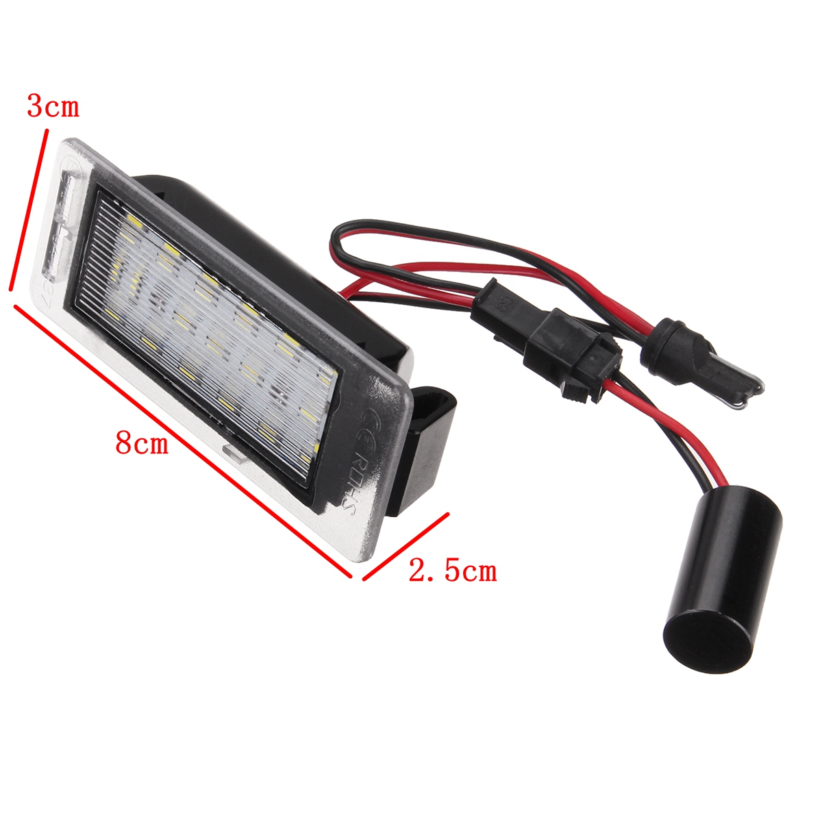 Pair-LED-License-Number-Plate-Lights-White-For-Opel-Vauxhall-Insignia-Sports-Tourer-Mokka-1609367