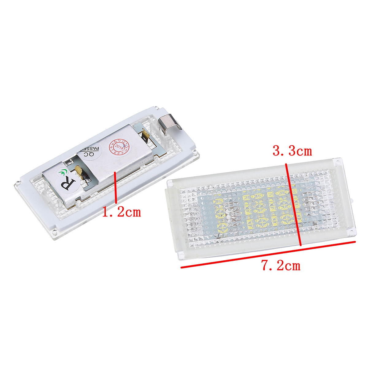 Pair-LED-License-Plate-Lights-Canbus-Error-Free-for-BMW-3-series-E46-2D-Convertible-M3-04-06-1312376