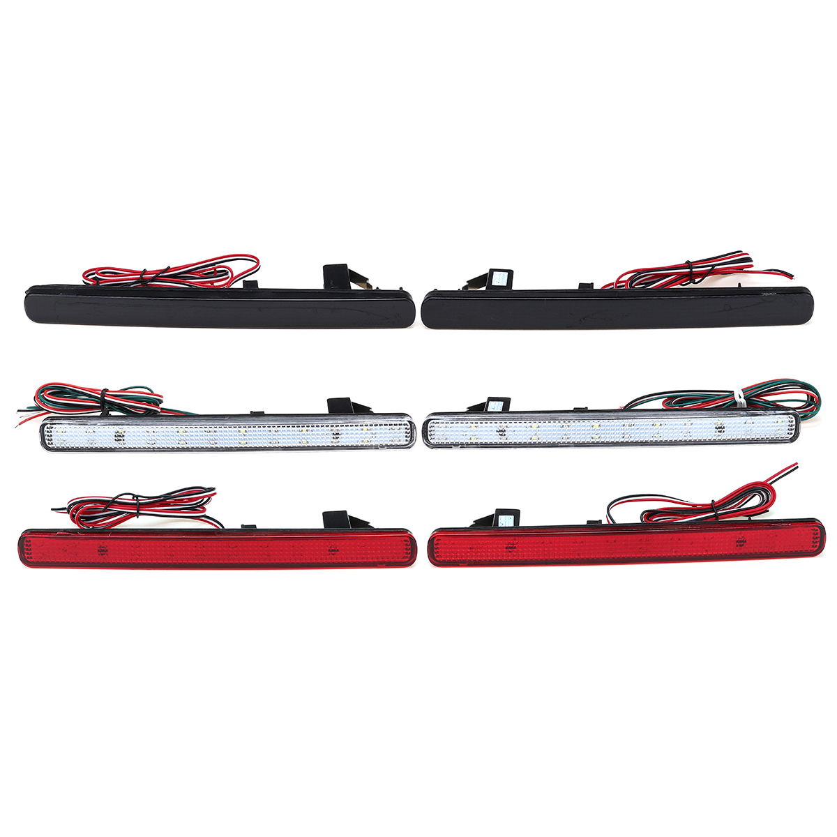 Pair-LED-Rear-Bumper-Brake-Light-Reflectors-Red-For-Honda-Acura-TSX-2009-2014-Accord-2008-2015-1720627